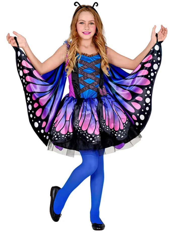 3-częściowy kostium "Butterfly" w kolorze fioletowo-niebieskim