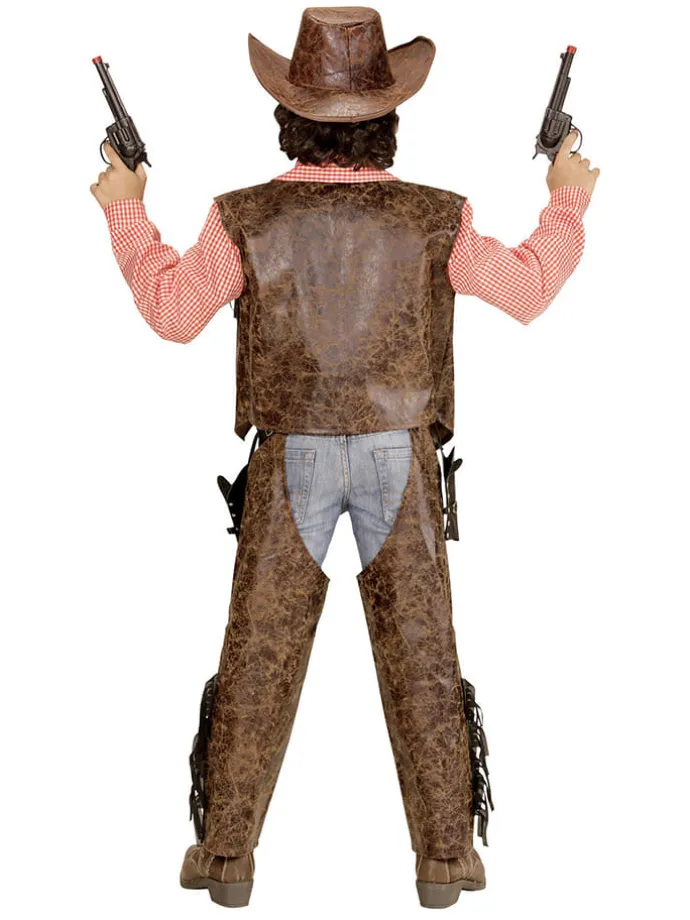 3-częściowy kostium "Cowboy" w kolorze brązowym