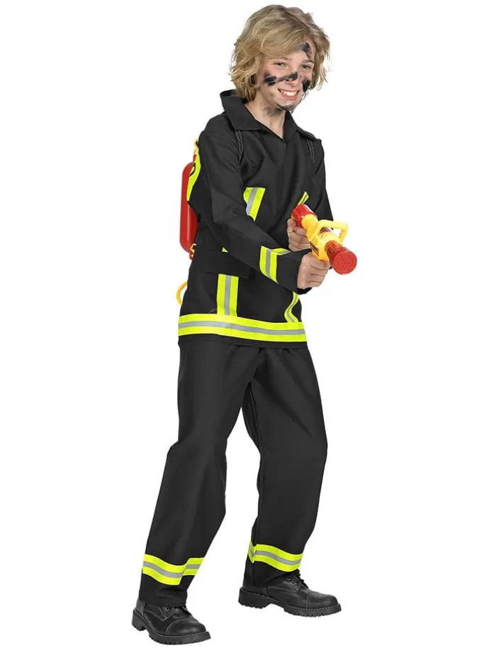 2-częściowy kostium "Firefighter" w kolorze czarno-żółtym