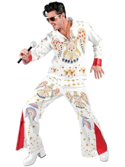 2-częściowy kostium "King of Rock'n'Roll" w kolorze biało-czerwonym