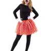 4-częściowy kostium "Minnie" w kolorze czerwonym