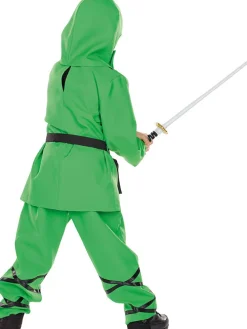 4-częściowy kostium "Ninja" w kolorze zielonym