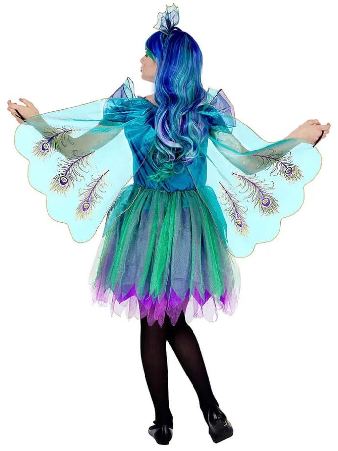 2-częściowy kostium "Peacock" w kolorze turkusowo-niebieskim