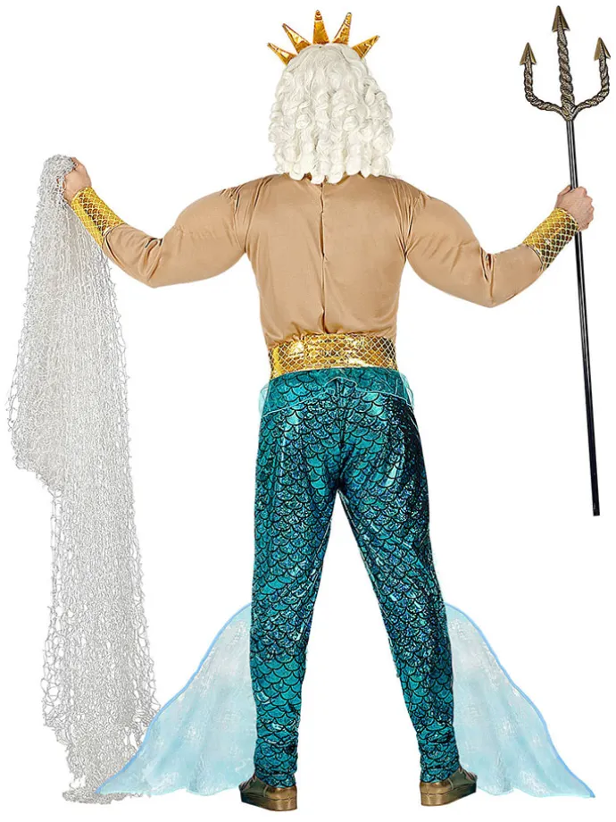 5-częściowy kostium "Poseidon" w kolorze beżowo-turkusowym