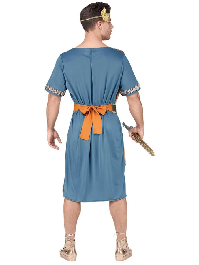 3-częściowy kostium "Roman emperor" w kolorze jasnobrązowo-niebieskim
