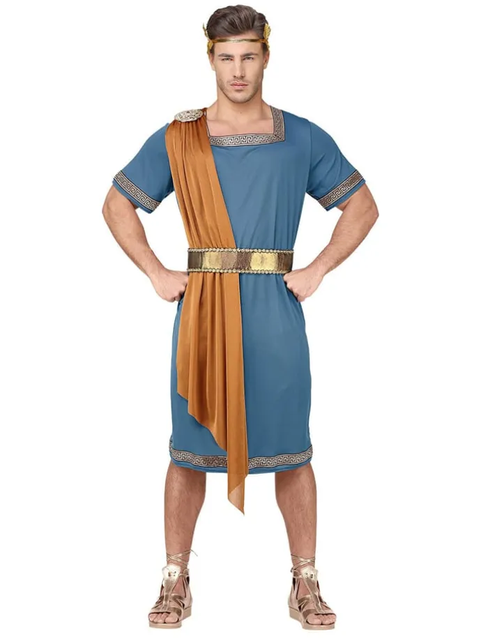 3-częściowy kostium "Roman emperor" w kolorze jasnobrązowo-niebieskim