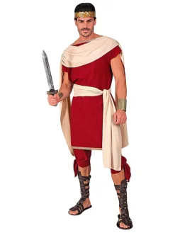 4-częściowy kostium "Roman" w kolorze czerwono-kremowym