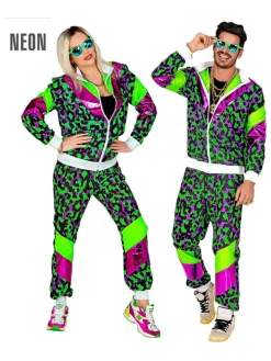 2-częściowy kostium "80's tracksuit" w kolorze zielonym