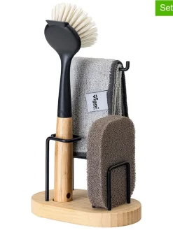 4-częściowy organizer "Vintage" w kolorze jasnobrązowym - 14 x 26 x 8,5 cm