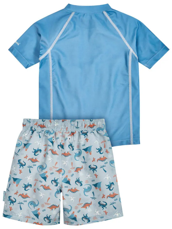 2-częściowy zestaw kąpielowy "Dino" w kolorze niebieskim