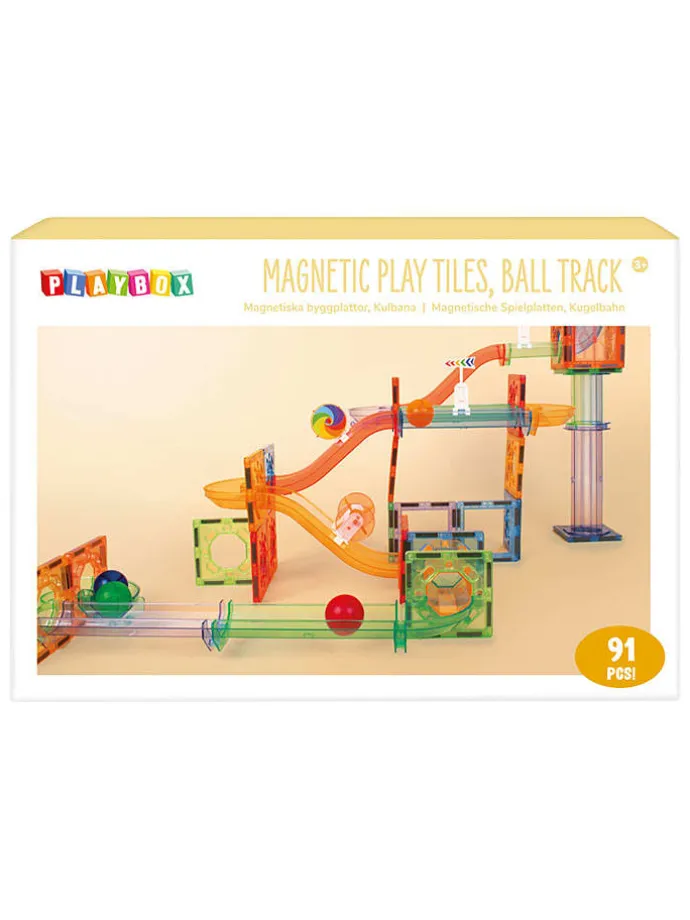91-częściowy zestaw magnetyczny "Ball Track" - 3+
