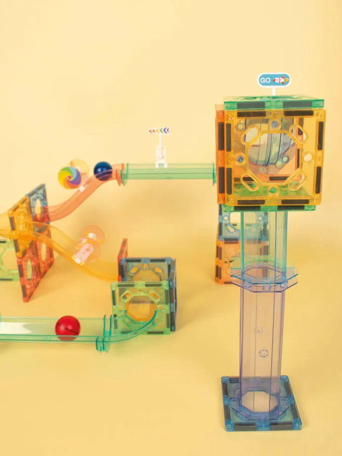 91-częściowy zestaw magnetyczny "Ball Track" - 3+
