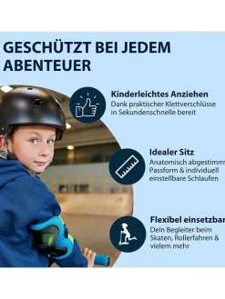 6-częściowy zestaw ochraniaczy "Kids" w kolorze czarno-niebieskim