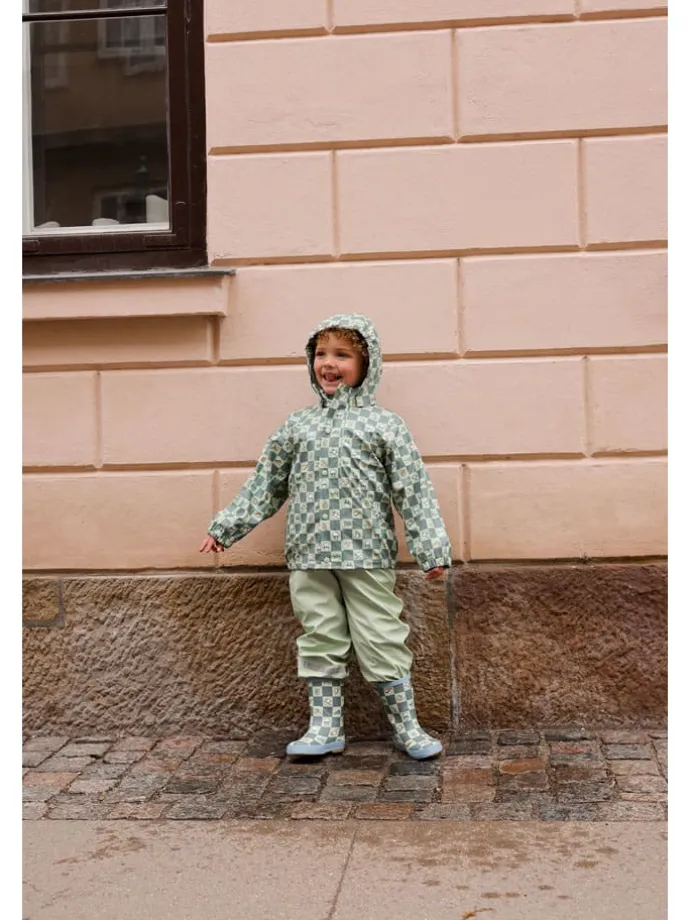 2-częściowy zestaw przeciwdeszczowy w kolorze zielonym