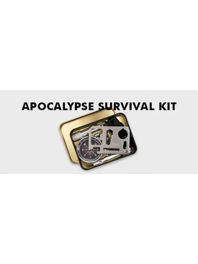 6-częściowy zestaw ratunkowy "Apocalypse Kit" w kolorze czarnym