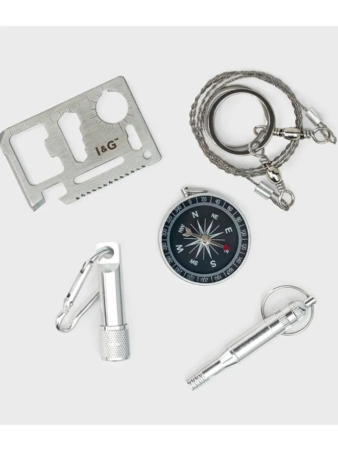 6-częściowy zestaw ratunkowy "Apocalypse Kit" w kolorze czarnym