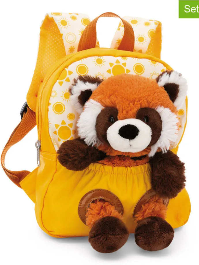 2-częściowy zestaw "Red Panda" w kolorze żółtym