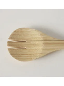 2-częściowy zestaw w kolorze beżowo-zielonym do sałatek - dł. 29 cm