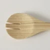 2-częściowy zestaw w kolorze beżowo-czarnym do sałatek - dł. 29 cm