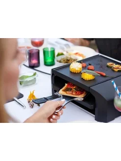 8-częściowy zestaw w kolorze beżowym do raclette