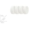 4-częściowy zestaw w kolorze białym - 4 x 250 g
