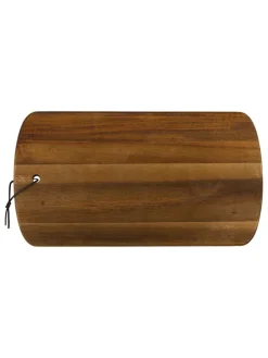 4-częściowy zestaw w kolorze brązowym do sera - 32 x 17,5 x 1,5 cm