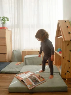 5-częściowy zestaw w kolorze zielonym - 3+