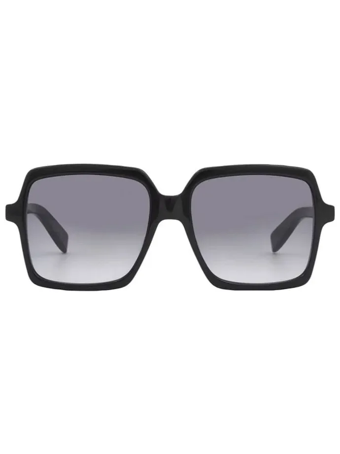 Damskie okulary przeciwsłoneczne w kolorze czarno-szarym