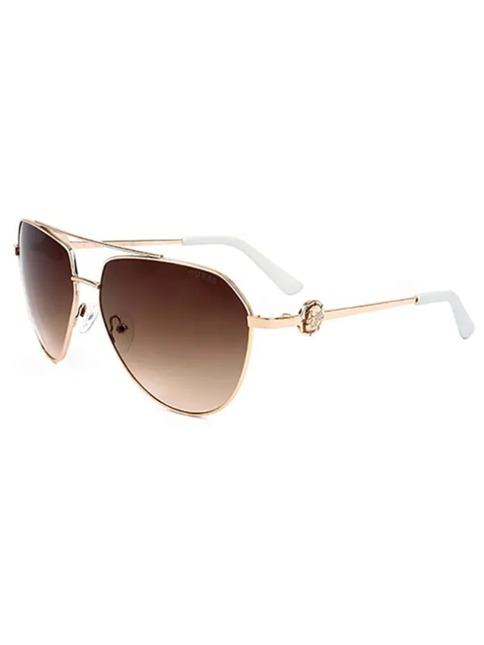 Damskie okulary przeciwsłoneczne w kolorze złotym