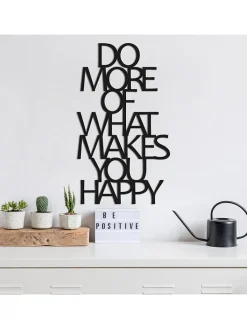 Dekoracja ścienna "Do More Of What Makes You Happy" - 41 x 70 cm