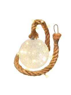 Dekoracja LED w kolorze kremowo-brązowym - Ø 15 cm