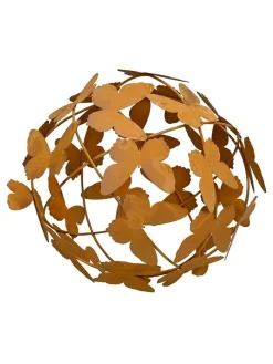 Dekoracja ogrodowa "Butterflies" w kolorze ceglanym - Ø 27 cm