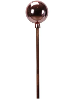Dekoracja ogrodowa "Sphere" w kolorze jasnoróżowym - wys. 25 x Ø 20 cm