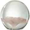 Dekoracja w kolorze jasnoróżowym - wys. 8 x Ø 8 cm