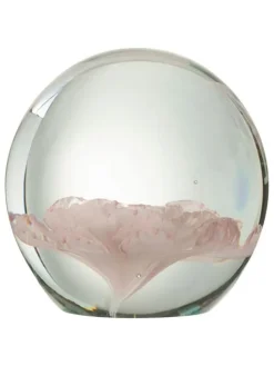 Dekoracja w kolorze jasnoróżowym - wys. 8 x Ø 8 cm