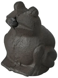 Dekoracja wodna "Frog" w kolorze brązowym - 7 x 9 x 6,5 cm