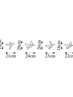 Dekoracje ścienne (4 szt.) 