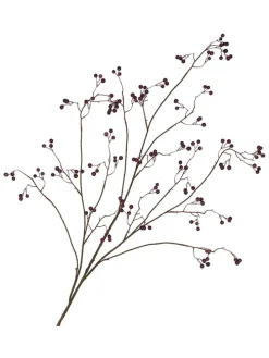 Dekoracyjna gałązka "Berry" w kolorze fioletowym - wys. 135 cm