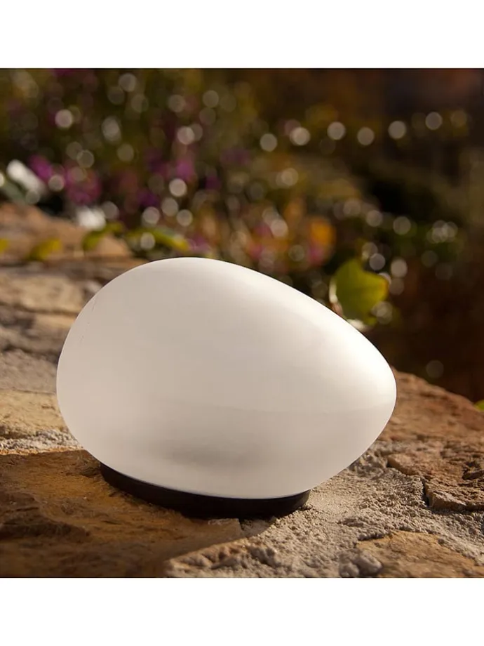 Dekoracyjna lampa solarna LED "Solenzara" w kolorze białym - wys. 6 x Ø 5 cm
