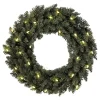 Dekoracyjny wieniec LED "Calgary" w kolorze zielonym - Ø 50 cm