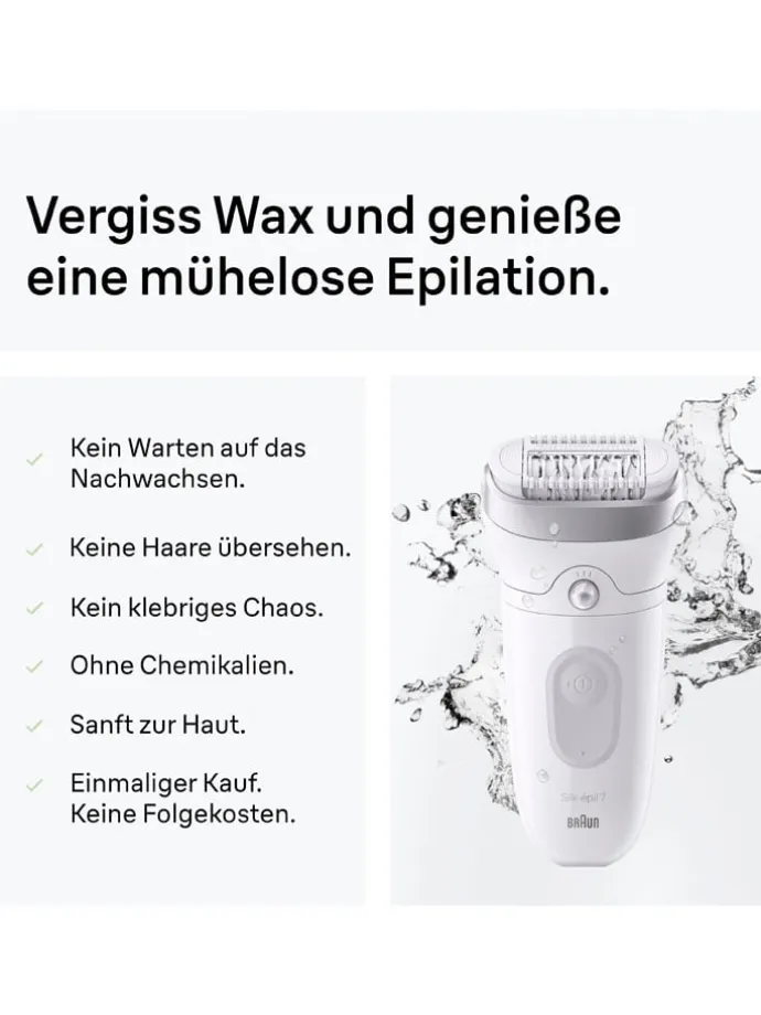 Depilator "Silk-épil 7 SE7-041" w kolorze biało-szarym