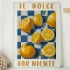 Deska w kolorze niebiesko-żółtym do krojenia - 30 x 20 cm