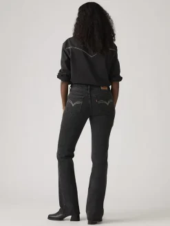 Dżinsy - Bootcut fit - w kolorze czarnym