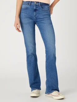 Dżinsy - Bootcut - w kolorze niebieskim