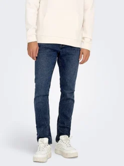 Dżinsy "Loom" - Slim fit - w kolorze granatowym