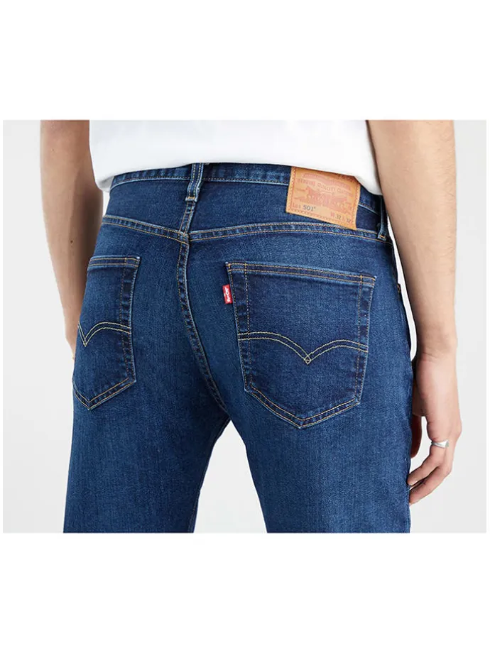 Dżinsy "501" - Regular waist - w kolorze granatowym