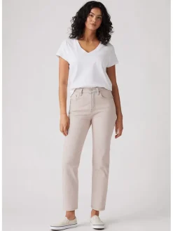 Dżinsy - Slim fit - w kolorze kremowym