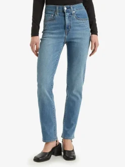 Dżinsy - Slim fit - w kolorze niebieskim