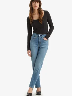 Dżinsy - Slim fit - w kolorze niebieskim