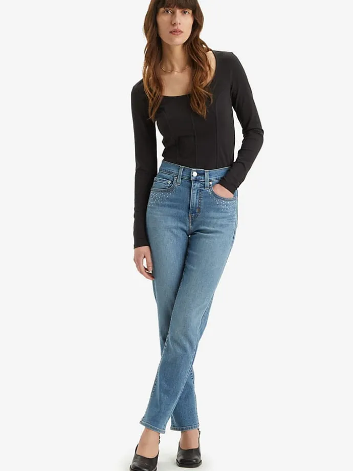 Dżinsy - Slim fit - w kolorze niebieskim